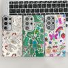 For Samsung Galaxy S23 Ultra Case IMD Cartoon PC+TPU Protective Mobile Cover with Glass Lens Film