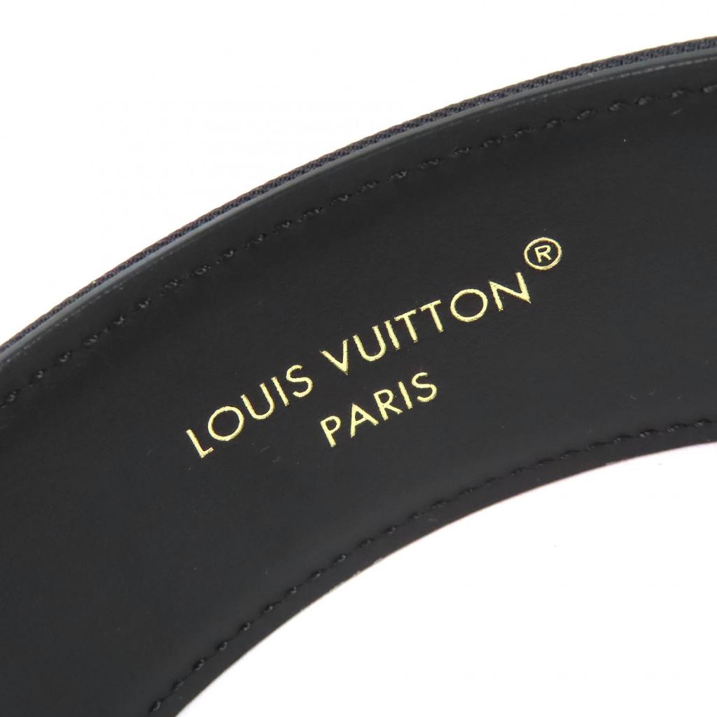 Mükemmel LOUIS VUITTON saç aksesuarı Saç Bandı LV Outline saç bandı ipek M97813 Kullanılmış