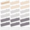 18Pcs 3 Colors Engravable Blank Alloy Metal Label Plate with Shim DIY Brand Logo Tag for Bags & Leather Crafts Rectangle Mixed Color