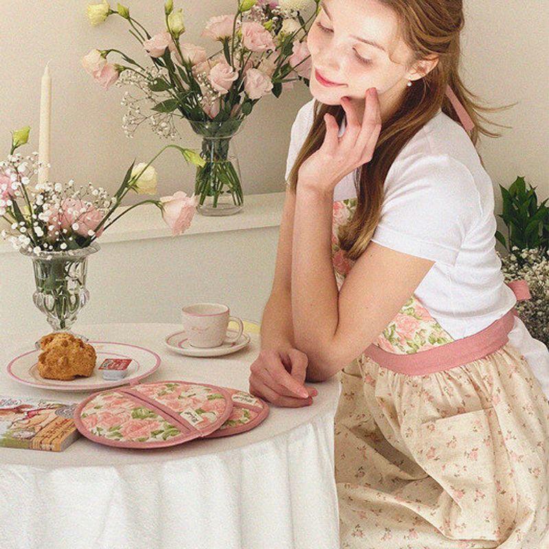 The Warmth Kitchen Glove and Pot Holder_Pink