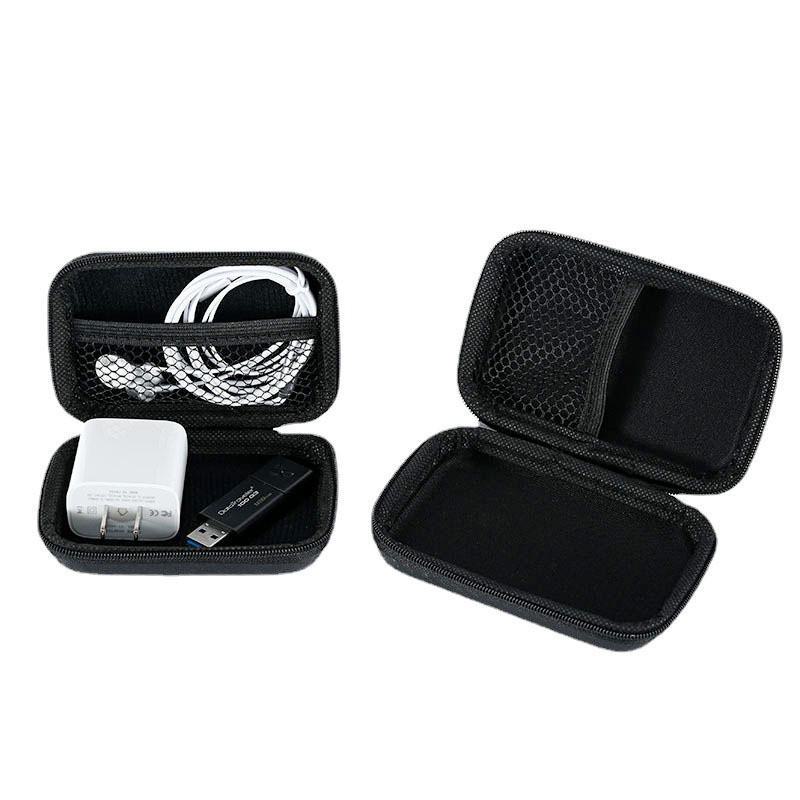 EVA Waterproof Bluetooth Headset & Charger Storage Bag - Portable, Drop-proof, for Mobile Devices & Hard Drives