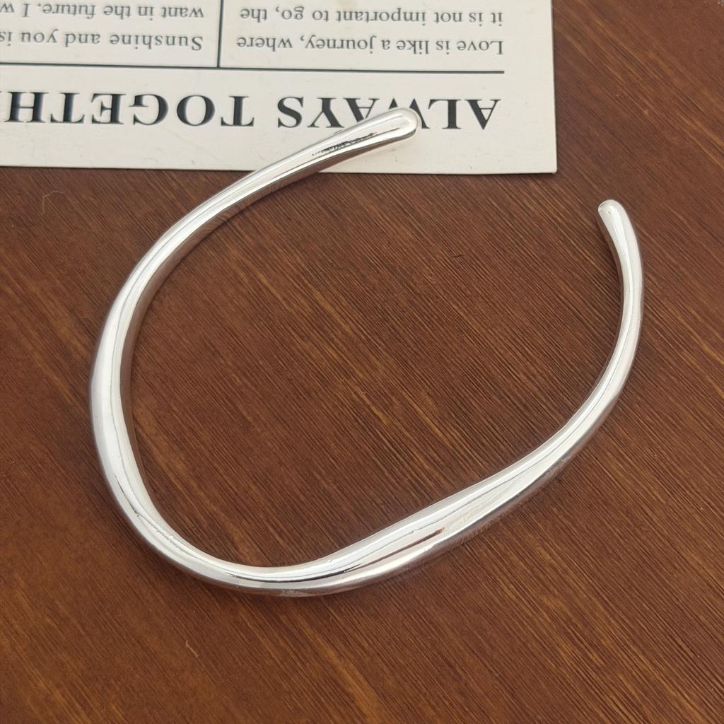 Xiaomi 100% Solid 925 Sterling Silver Metal Bracelet for Women Vintage Handmade Simple Interlines Bracelet Birthday Gift Party