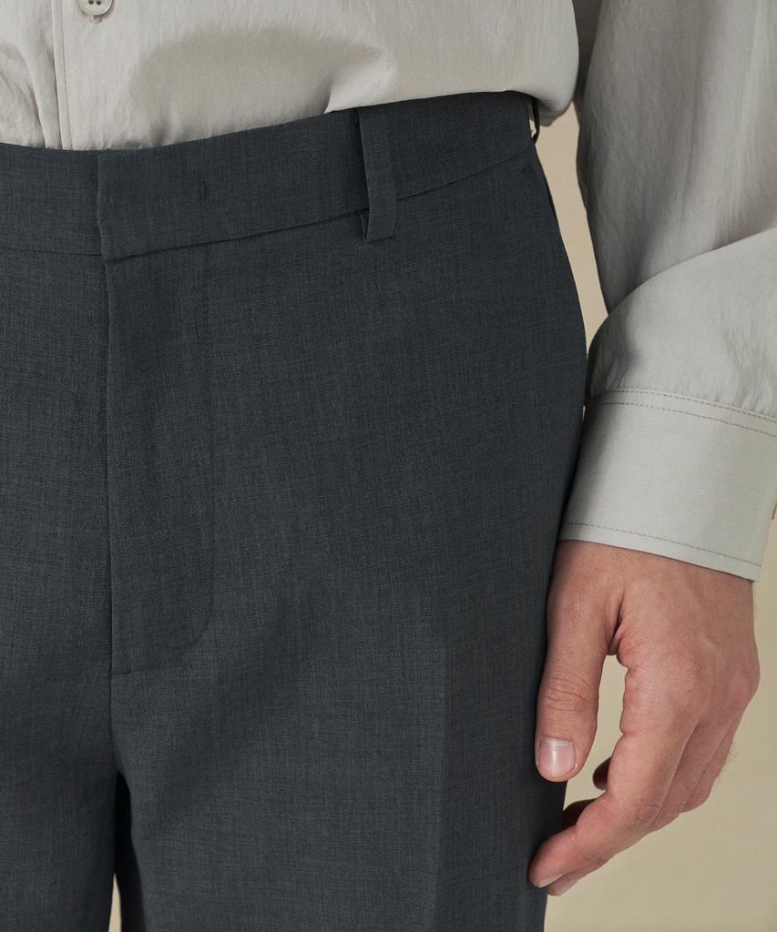 210EDIT Men'S Cool Silky Cinnabar Semi-Wide Slacks_Ze2Pt120_Sgr