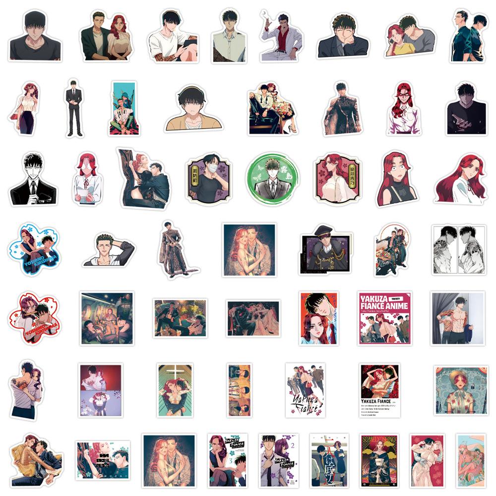 10/30/54pcs Cute Yakuza Fiance Anime Stickers Toys DIY Skateboard Phone Case Laptop Cool DIY Sticker Packs