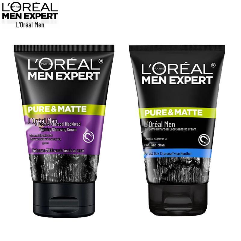 L Oréal Men Expert Oil Control Charcoal Face Wash Twin Pack