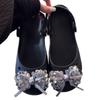 New Crystal Butterfly Shoe Charm Fashion Black Large Bow Shoe Decoration Set Women's Ballet DIY Shoes Charms Pack