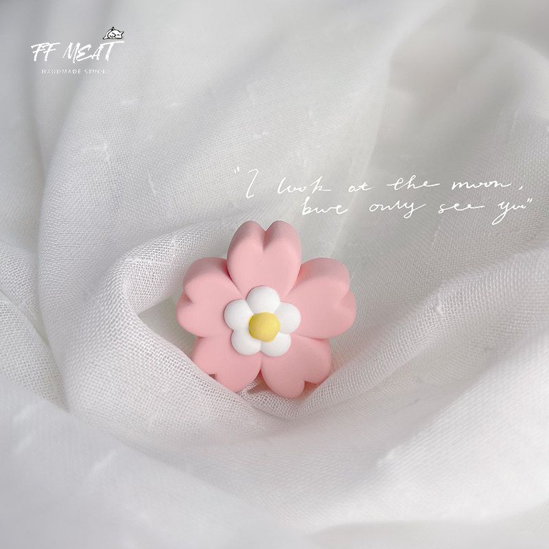 

Car Air Freshener Cute Soft Marshmallow Bunny Butt Flower Cartoon Air Vent Dashboard Diffuser Decoration Pink Peach Blossom (Essential Oil 5ml) Other notes