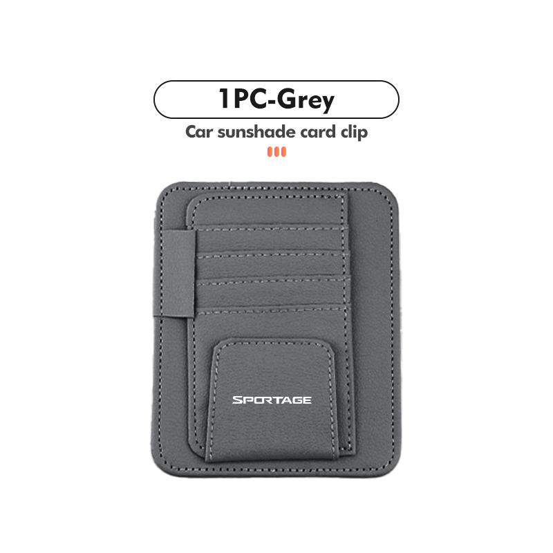Car Sun Visor Storage Bag Sunglasses Organizer Holder Card Clip For KIA Sportage Ceed Sorento Niro Cadenza Proceed Sephia Aid563