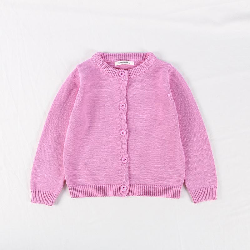 Sweater Cardigan Girls' Cotton Knit Jacket