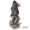 Corn Perm Long Wavy Curly Ponytail Ombre Pony Tail Hairpiece Claw Clip Ponytail Wig  Daily