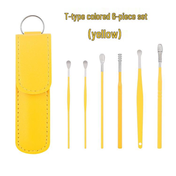 

Spot Ear Pick 6-Piece Portable Ear Cleaning Tool Set with Spiral Spring Picks
