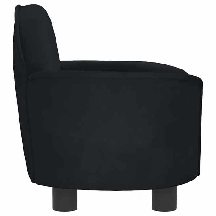 Lit pour chien - Maison Exclusive - Noir - Velours rembourré mousse - 66 x 40 x 45 cm