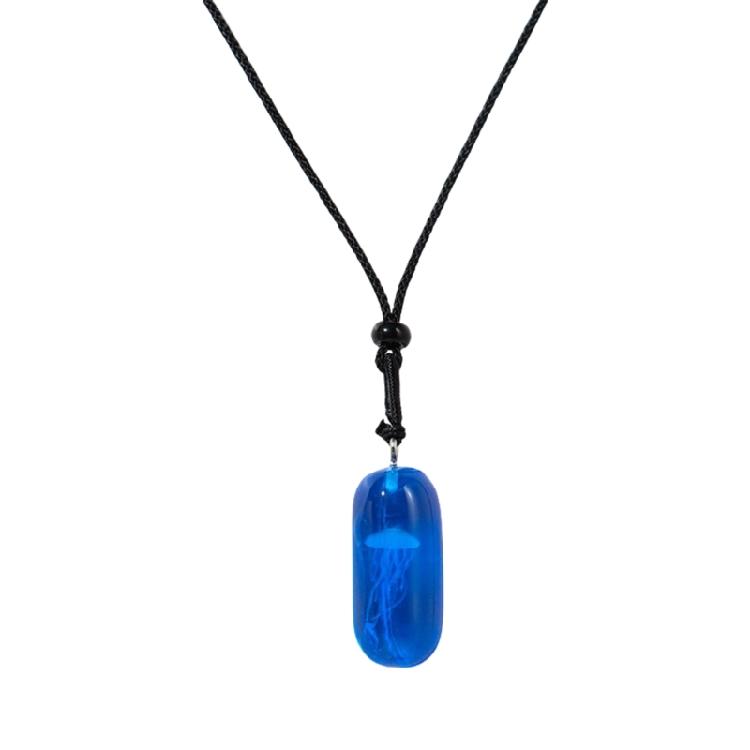 Sturdy Resin Jellyfish Pendant Necklace Offering Soft Glows Designs Accessory for Individualistic Fashion Lovers