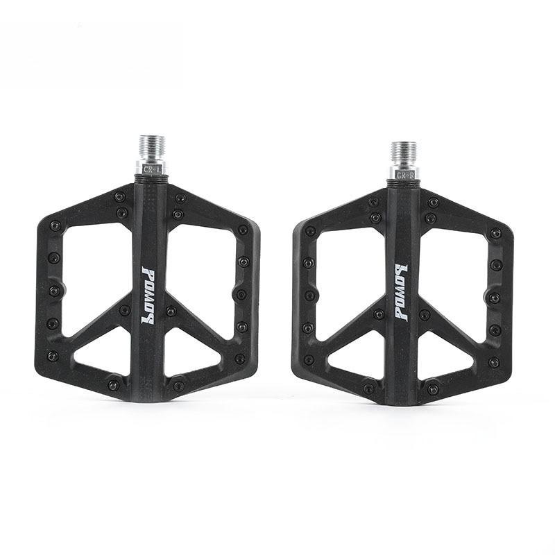 

Bicycle Nylon Fiber Pedals Mountain Bike Enlarged Non-slip MTB Bearing Pedals чёрный