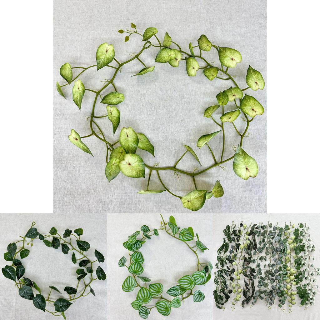 Artificial Climbing Vine Plant Wall For Indoor Outdoor Decoration Photography