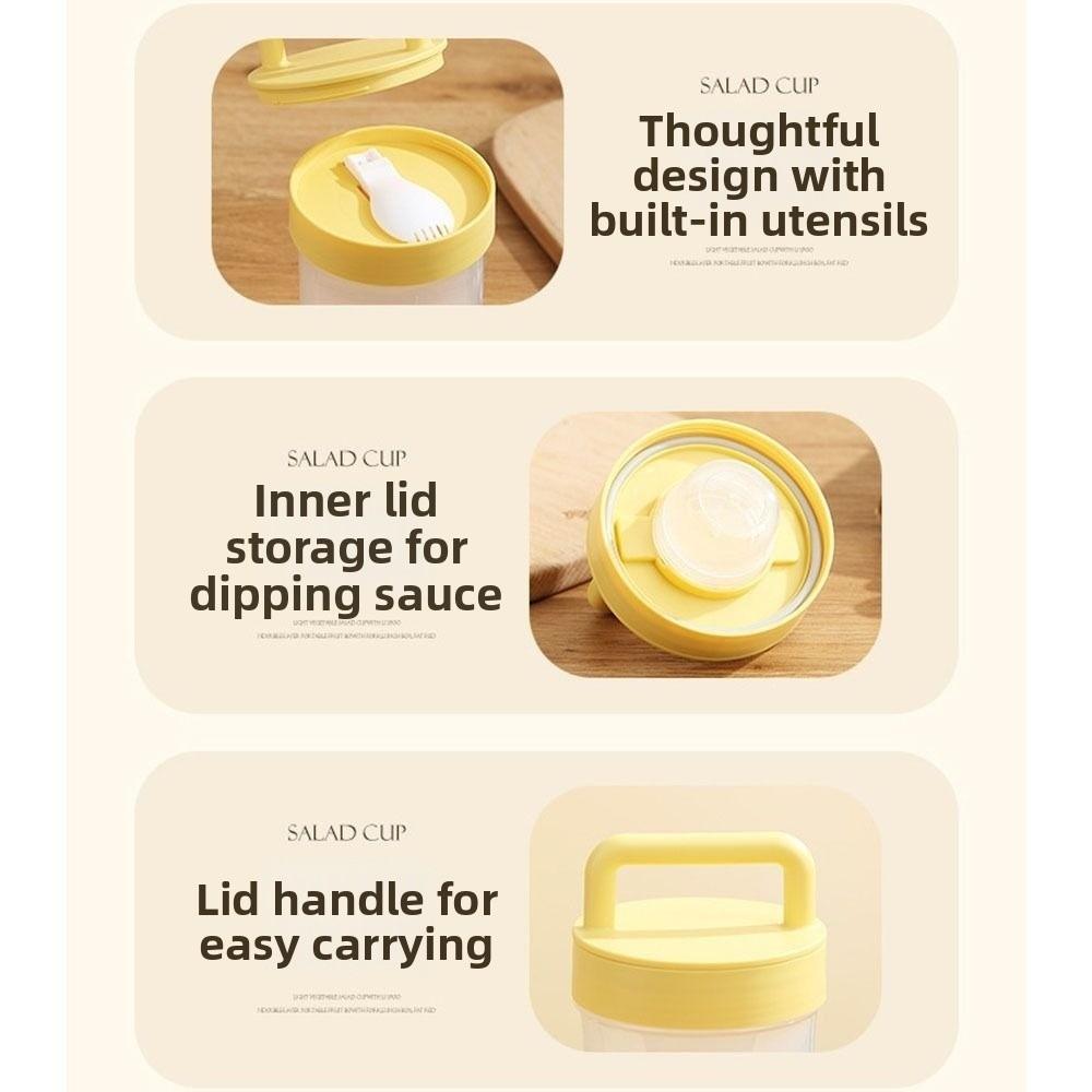 Leak-proof Yogurt Cups Reusable Lunch Container Creative Salad Cups Lunch