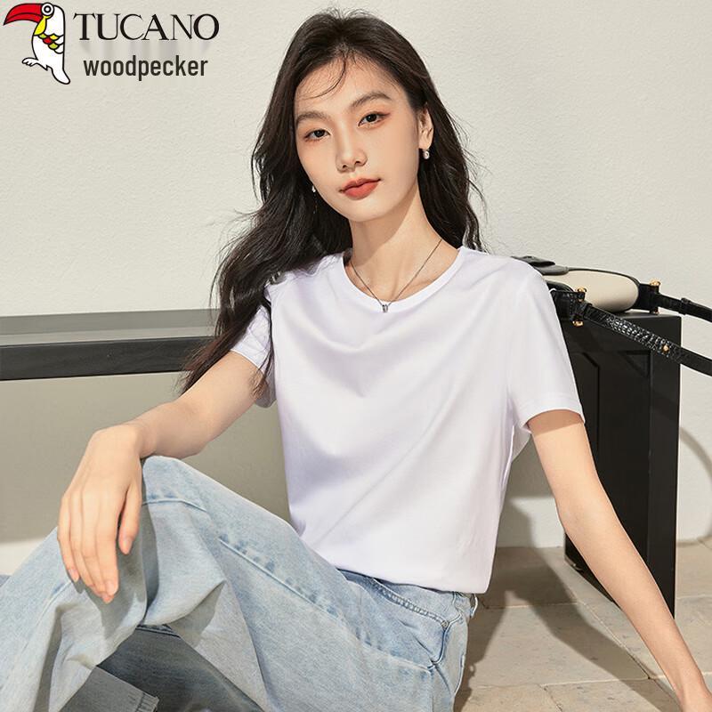 Woodpecker Women s Casual Cotton Blend Short Sleeve T-Shirt L