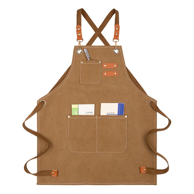Three Dolphins Oil-Proof Cotton Canvas Apron