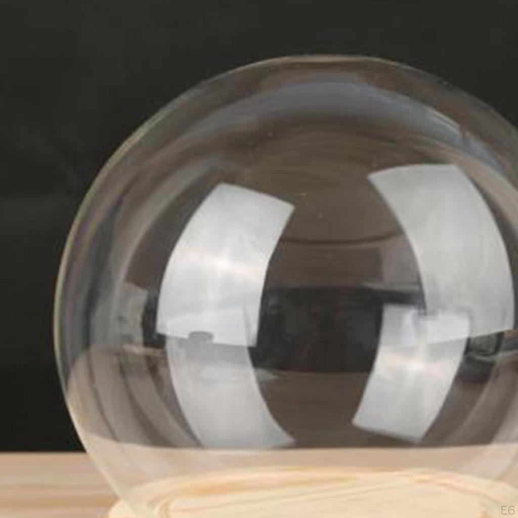 Display Dome with Base Clear Glass Cloche Decorative Bell Jar Case Table Centerpieces
