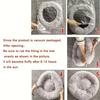 Soft Pet Cat Bed Pad Plush Warm Faux Fur Dog Calm Bed Donut Round Bed Comfortable Sleeping Washable for Small Medium Dog and Cat