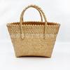 Summer Imitation Rattan Woven Vegetable Basket Retro Simple Portable Large-capacity Straw Woven Bag Versatile Woven Bag Beach Bag