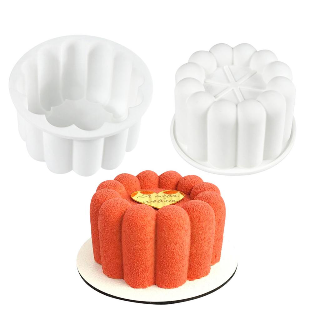 2pcs Flower Petal Chocolate Baking Mould Food Grade Silicone Mousse Cake Molds for Family Gatherings and Celebration