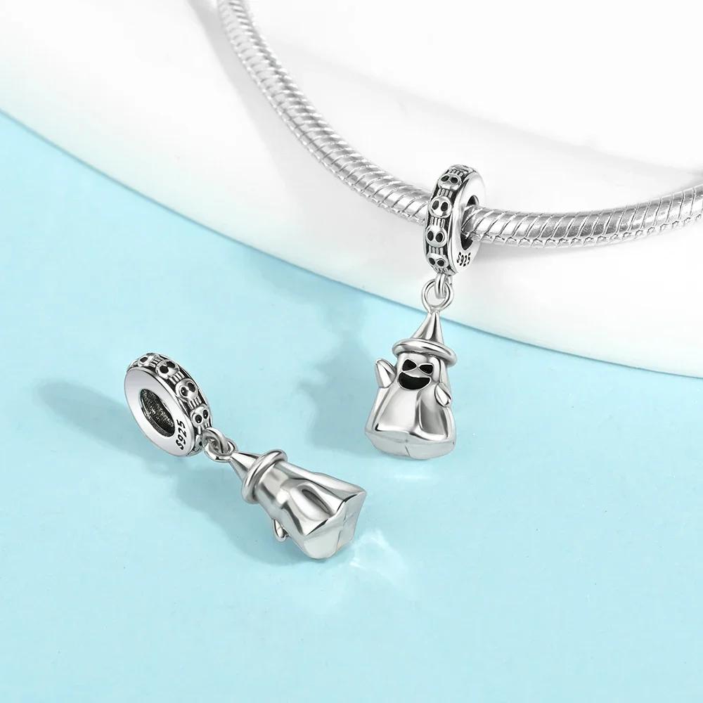 Coppercharms Ghost&Pumpkin New Halloween Party Luminous Beads Fit Original Bracelet Diy Jewelry Gifts For Women