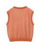 LEE Oversized Two-Tone Knit Vest Coral