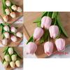 Tulip Artificial Flower With Pu Material For Home Decor And Photography Props