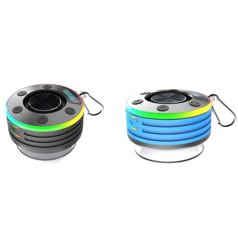 LED Illumination Bluetooth-compatible Floating Speaker Waterproof Portable Pairing Rechargeable Pool Light For Outdoor