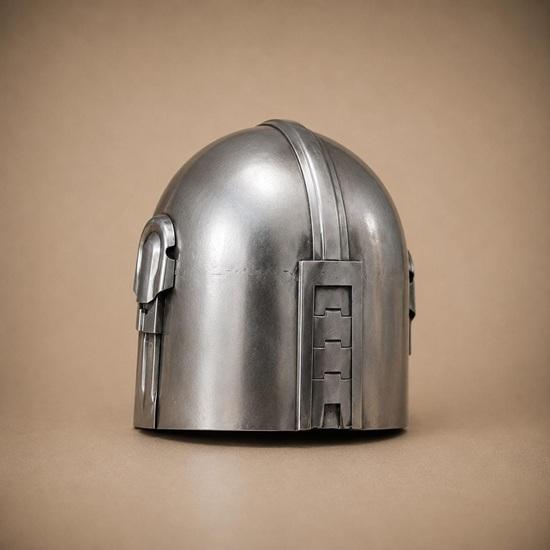 Wearable Steel Mandalorian Style Helmet Star Wars Cosplay Armor Replica Handmade