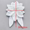 Witte 3D Bloemen Geborduurde Stoffen Patches voor Kledingreparatie en Decoratie