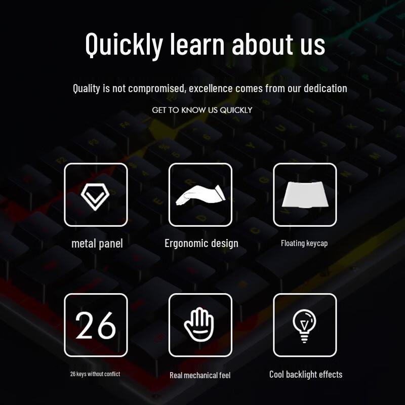 HP KM300F Wired Mechanical-Feel Gaming Keyboard and Mouse Combo