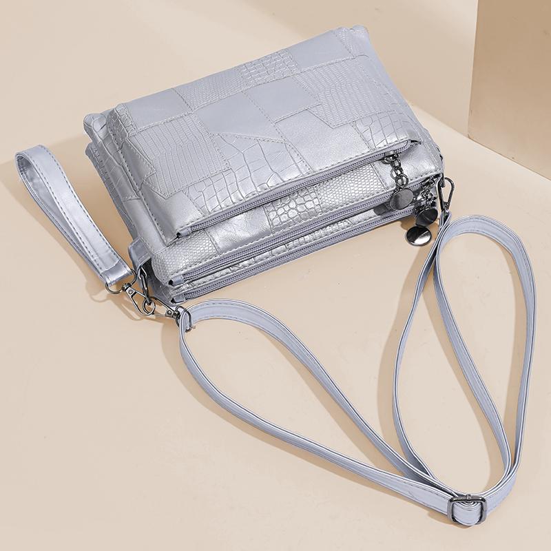 Women's Patchwork Clutch Bag Crossbody Bag PU Wallet Envelope Bag