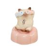 Cartoon Rotatable Car Ornament Ceramic Car Dashboard Ornament Novelty Cute Cat Statue  Home Decor