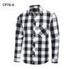 Men Casual Plaid Long Sleeve Flannel Shirt Loose Large Size Pocket Mens Outerwear