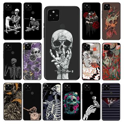 Husă de Telefon Artă Tatuaj Schelet Craniu pentru Google Pixel 7 Pro 7 6A 6 Pro 5A 4A 3A Pixel 4 XL Pixel 5 6 4 3 XL 3A XL 2 XL