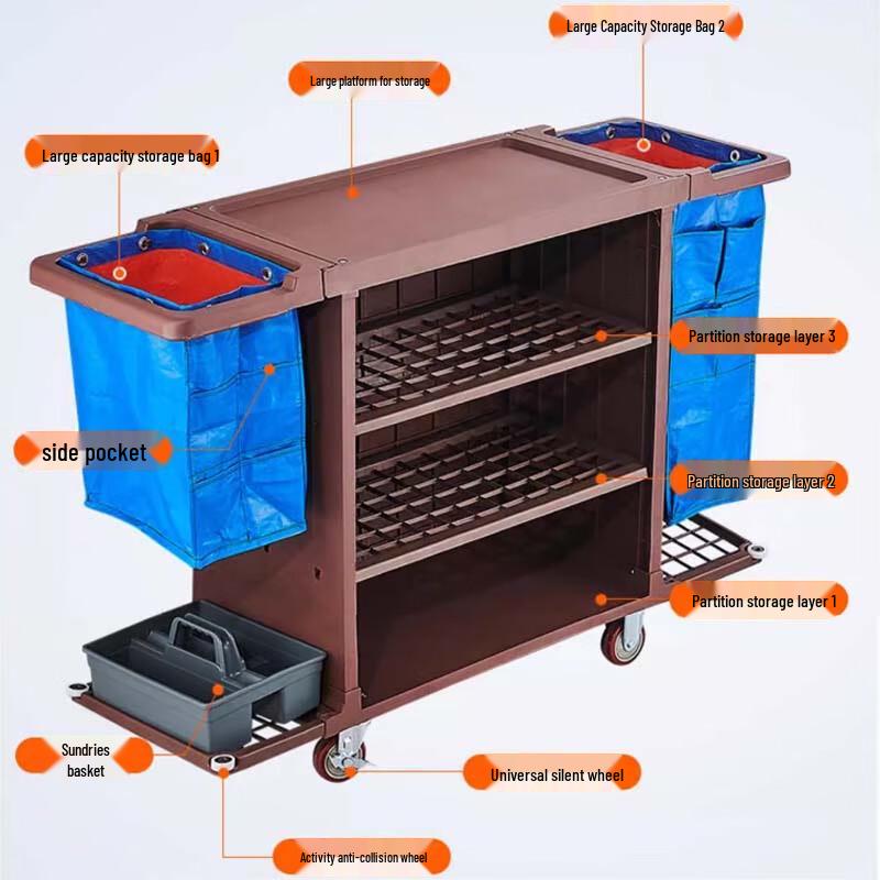 Industrial Janitor & Linen Cart