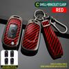 Zinc Alloy Auto Flip Key Fob Cover Case Housing Key Ring Fit For Buick Verano Encore Gx Gl6 - Fit For Opel Vauxhall Astra K Corsa E