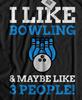 Maglietta Divertente Unisex per Pista da Bowling Regali per Giocatori di Bowling T-shirt Palla da Bowling