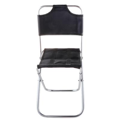 TOOGOO Portable Folding Aluminum Oxford Cloth Chair Outdoor Fishing Camping with Backrest Carry Bag Black