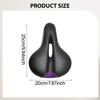 Bicycle Saddle PU Leather Sponge Cycling Seat Comfortable Bike for