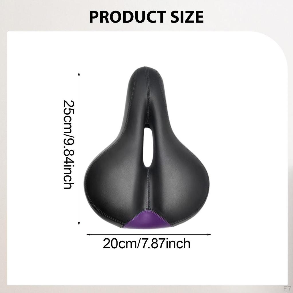 Bicycle Saddle PU Leather Sponge Cycling Seat Comfortable Bike for
