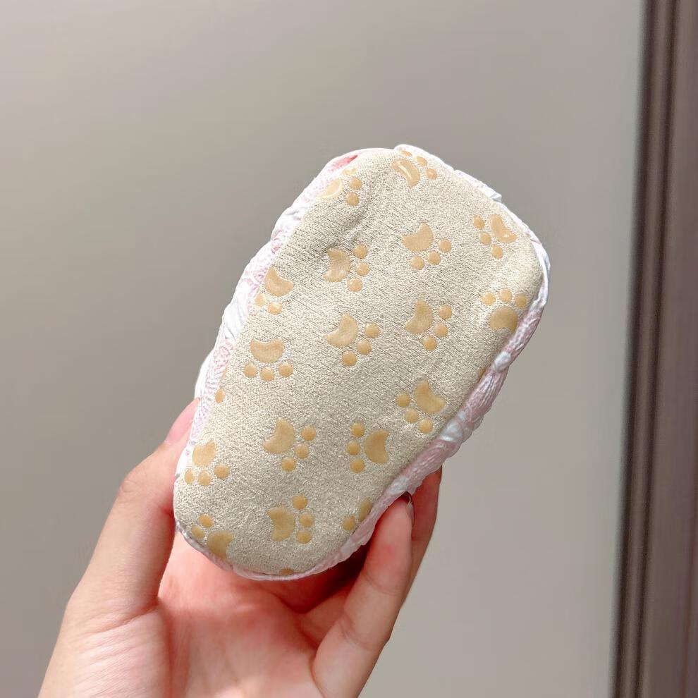 Baby Girl Soft Sole Princess Shoes: Plush, Anti-Drop, for 0-1 Year Old (3-6 Months), Perfect for Autumn and Winter