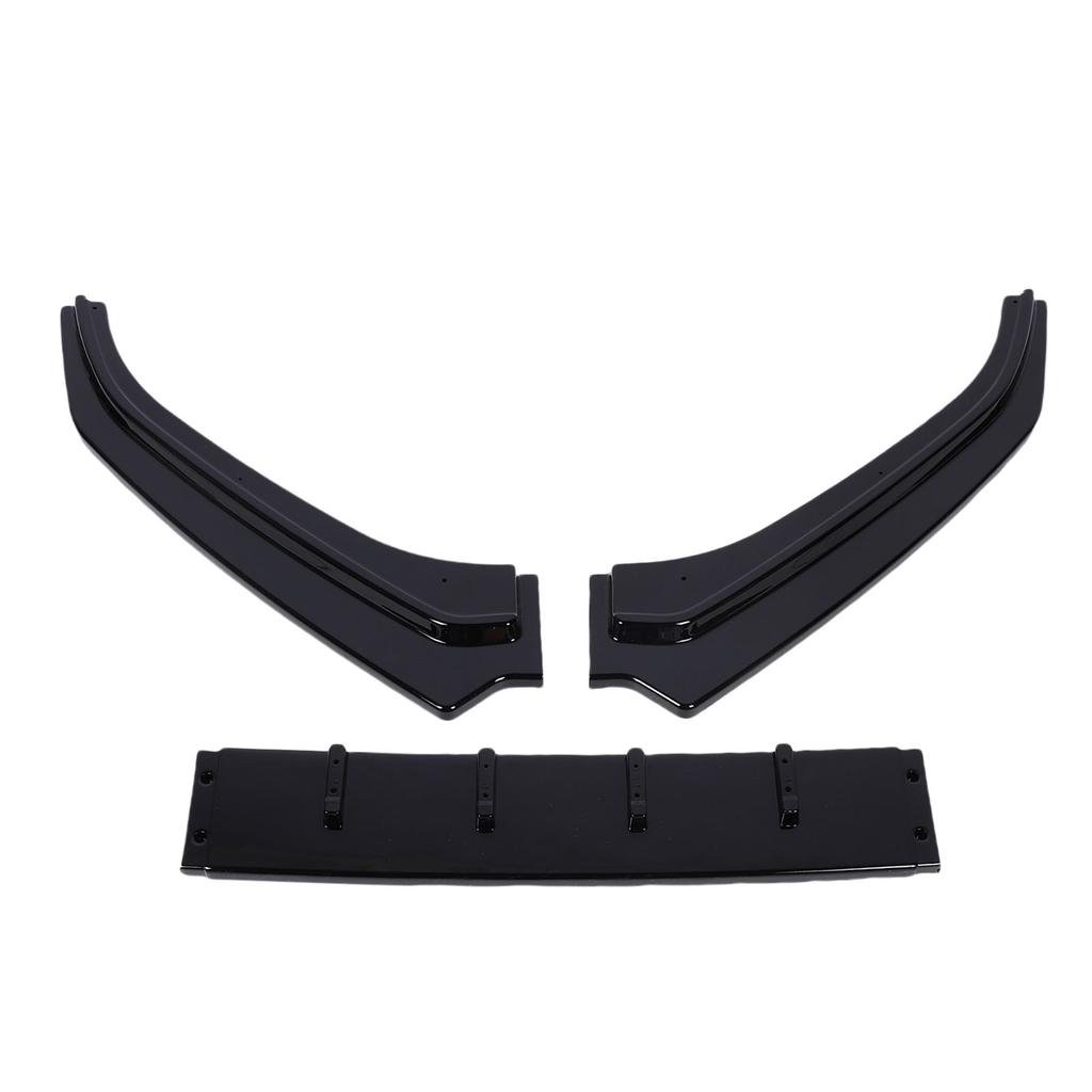3pcs Front Bumper Lip Splitter Spoiler Body Kit Improve Aerodynamics Bumper Lip Diffuser Replacement for MK5 6R 2010