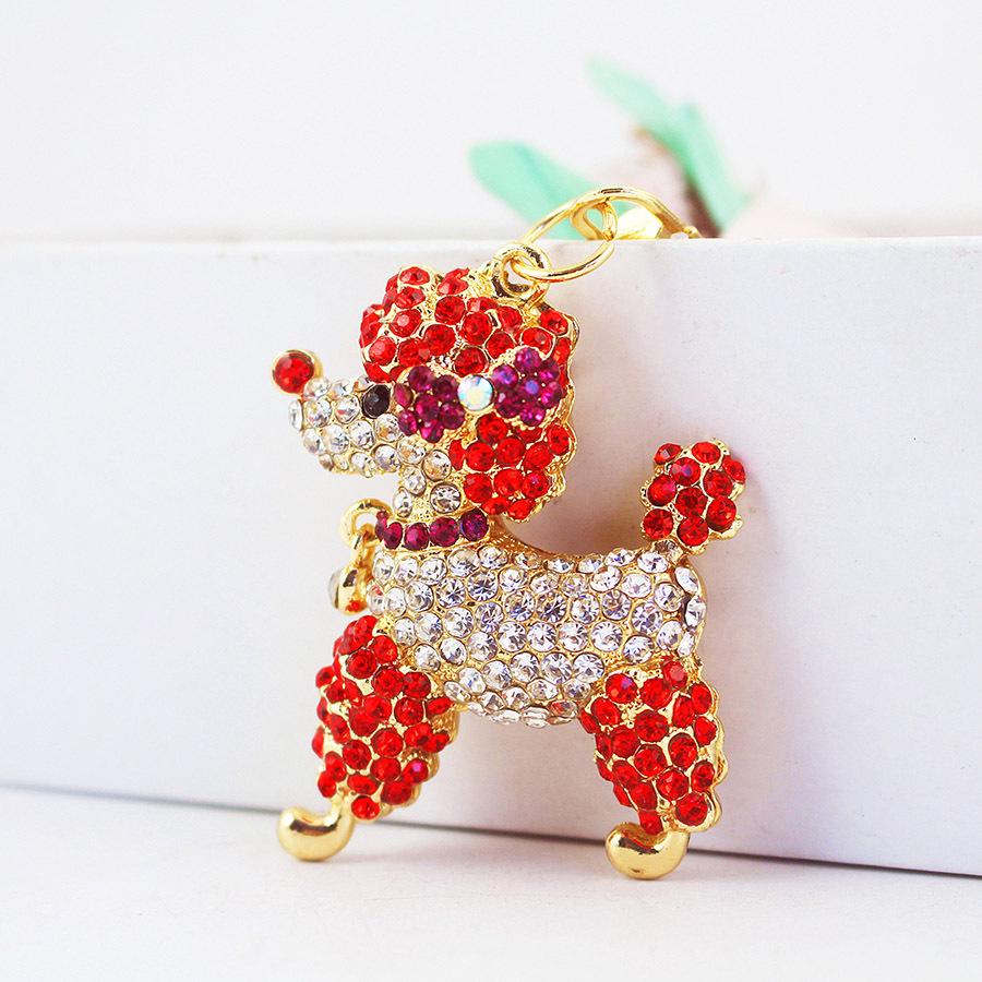 

«Корейский милый пудель хрустальный брелок - подвеска для женской сумки 541» Individually packed in OPP bag