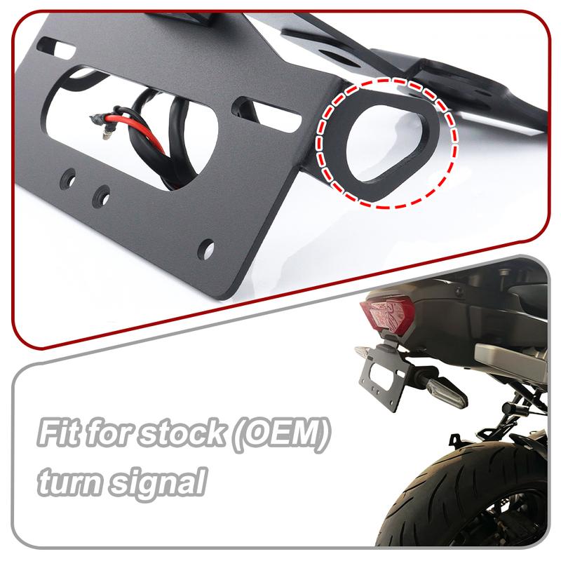 For Yamaha Tracer 9 GT -2026 Tracer 9 GT PLUS -2026 Motorcycle License Plate Holder Bracket Tail Tidy Fender Eliminator