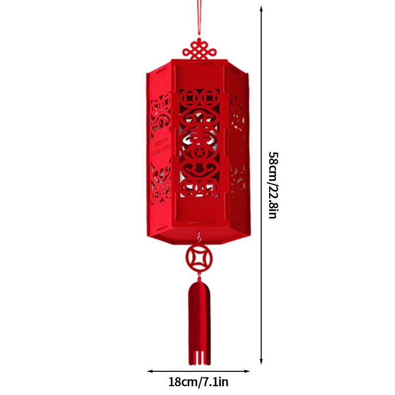 Chinese Wedding New Year Decoration Double Happiness Wedding Decoration Red Hanging Pendant Traditional Chinese Pendant Ornament