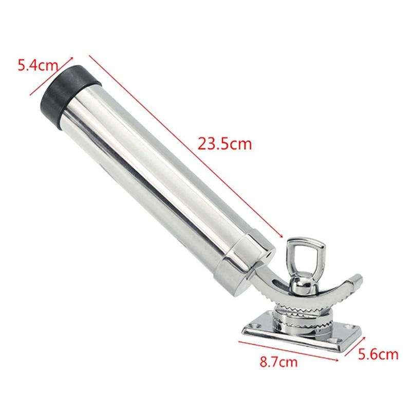 NEW-Adjustable Fishing Rod Holder For Boat,Stainless Steel Fishing Rod Holder Deck Mount For Marine Boat Yacht