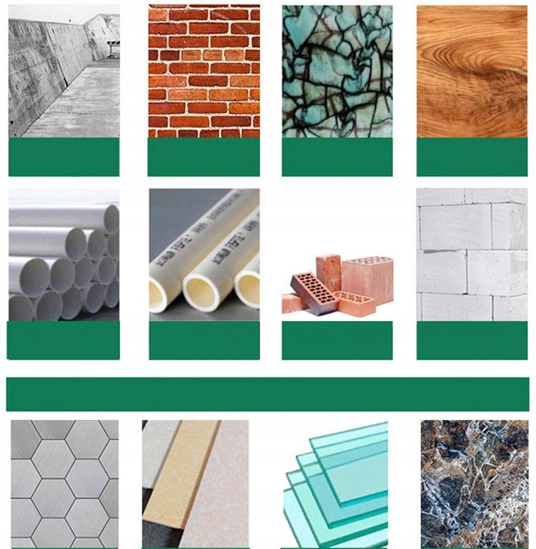 Set of spiral drill bits for glass, tiles, ceramics, 7 pcs., 3-12 mm